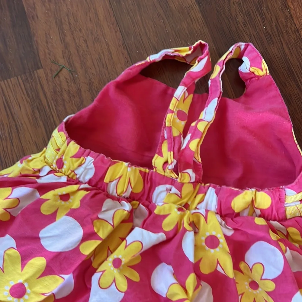 3/$12 Young Hearts Tiered Floral Summer Dress (4T)